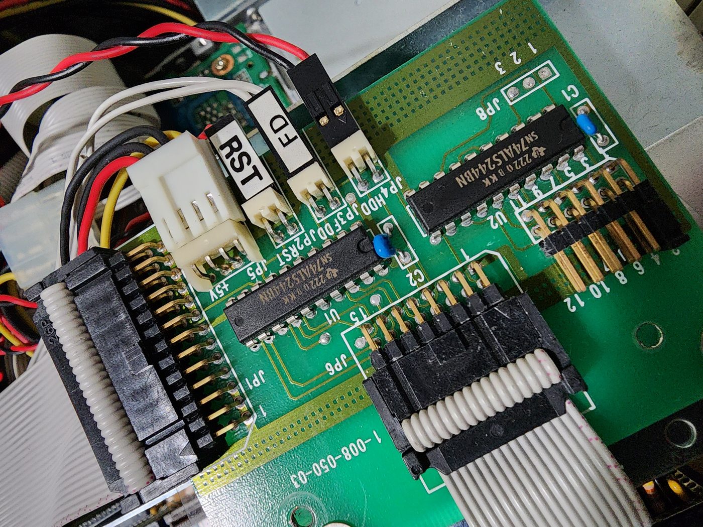 Legacy control board with modern integration wiring